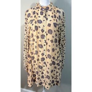 Free‎ People Turn Turn Mock Neck Boho Mini Dress Size Small